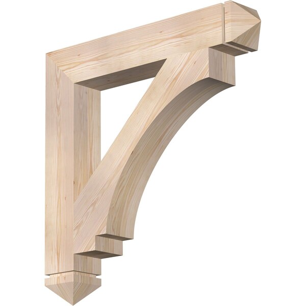 Ekena Millwork Imperial Arts & Crafts Smooth Bracket, Douglas Fir, 5 1/2"W x 36"D x 36"H BKT06X36X36IMP03SDF - main